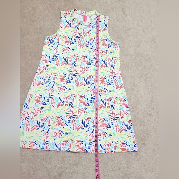 Lulu-B SPF-50 Women Sleeveless Dress Colorful Print Stretch Comfy Size Medium - Picture 8 of 13